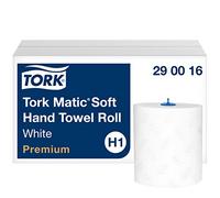 Tork Matic Soft Toallas de Papel en Rollo Premium 6 Rollos | Soft Toallas de Papel Premium