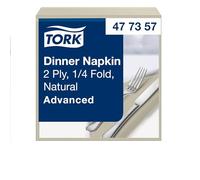 Tork Natural Servilleta, 1/4 pliegue, 2 capas, 19,75 x 19,5 cm, 150 servilletas, 477357