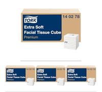 Tork pañuelos faciales extrasuaves en cubo Premium (Paquete de 4)