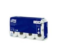 Tork Papel Higiénico en Rollos Pequeños Blanco T4, Universal, 2 capas, 8 × 250 hojas, 110789