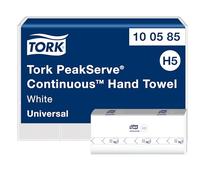 Tork Toallas de mano en continuo PeakServe H5, blanco, universal, comprimidas, 4920 servicios