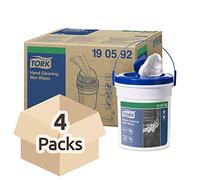 Tork Prem.Wet hand cleaning wipes,1-plywhite,16mx27cm,case 4 buckets/58 sheets
