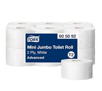 Papel higienico mini jumbo 2 capas 160 mt para dispensador t2