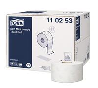 Tork Soft mini Jumbo 110253 Papel higiénico de 2 capas | 12 rollos | Tork T2