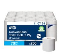 Tork Soft Small Roll Papel higiénico blanco T4, universal, 2 capas, 70 × 250 hojas, 110794