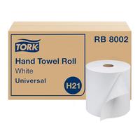 Tork universal rb8002 Hardwound rollo de papel toalla, 1 capa, 7.87 "Ancho x 800 de longitud, color blanco (funda de 6 rollos, 800 por rollo, 4,800 pies)