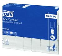 Tork Xpress® Toallas de Manos Multidobladas Blancas H2, Universal, Económicas, 21 x 190 hojas, 150400