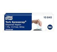 Tork Xpressnap 10840 Servilleta/Recambios para el sistema N4 servilletero/Blanco, 8 x 1125 Servilletas