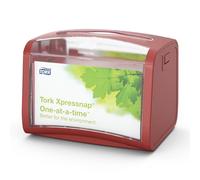 Tork Xpressnap 272612 Dispensador de servilletas de sobremesa / Ideal para restaurantes / Compatible con el sistema N4 / Rojo