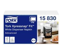 Tork Xpressnap Fit 15830 Recambio de servilletas 2x720 unidades Blanco | para el dispensador de servilletas de papel N14, calidad avanzada