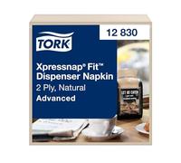 Tork Xpressnap Fit 12830 - Servilleta dispensadora, de recambio para el dispensador de servilletas de papel N14, calidad avanzada - 2 capas, natural, 720 unidades