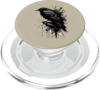 Tormenta de Tinta Cuervo Silencio Antes de la Caw PopSockets PopGrip para MagSafe