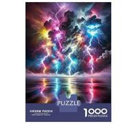 Tormenta eléctrica Colorida 1000 Piezas Set De Puzzle Puzzle Premium, Cartón Resistente - DIY Super Divertido para La Familia, Decoración Bonita, Regalo De Cumple Ideal 70x50cm/1000pcs