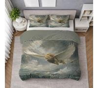 Tormenta Oscura Funda Nórdica (C), Fantasía Grifo Océano Juego de Funda Nórdica, Ropa de Cama, en Microfibra Lisa, Transpirable, Lavable a Máquina, Ligera, Agradable al Tacto