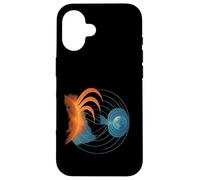Tormenta Solar Tierra Magnetosfera Radio Carcasa para iPhone 16