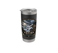 Tormenta Tofino viendo la isla de Vancouver Canadá Vaso térmico de acero inoxidable de doble pared
