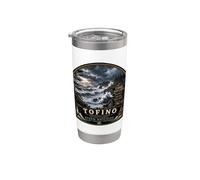 Tormenta Tofino viendo la isla de Vancouver Canadá Vaso térmico de acero inoxidable de doble pared