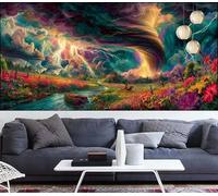 Tornado Diamond Painting 50x100cm Pintura de Diamante Adultos Flor Diamond Art,DIY Cristal Artes Artesanal Bordado Lienzo Kits de Punto de Cruz Manualidades Adultos para Decoración Regalos VQ-1128
