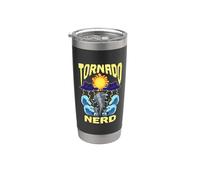 Tornado Nerd Meteorólogo Experto en tormentas Tornado Chaser Vaso térmico de acero inoxidable de doble pared