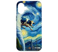 Tornado, tormenta Persiguiendo la Noche Estrellada de Van Gogh Carcasa para iPhone 16 Plus