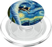 Tornado, tormenta Persiguiendo la Noche Estrellada de Van Gogh PopSockets PopGrip para MagSafe