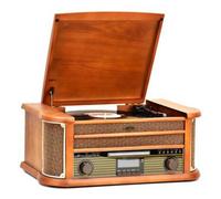 Tornamesa Reflexion HIF2002DAB Semiautomática Marrón 33/45/78 RPM DAB+ FM CD Bluetooth