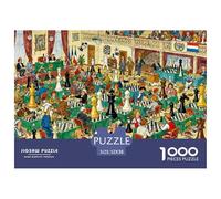 Torneo Internacional de Ajedrez Puzzle De Madera Impermeable DIY Puzzles De 1000 Piezas Regalos para Adultos Desafiante Y Estimulante Rompecabezas Juegos Educativos