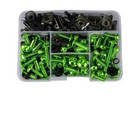 Tornillo 253 Uds Tornillos Aluminio M5 M6 Kit Pernos Carenado Carrocería Motocicleta para Yamaha para Suzuki(Green)