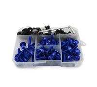Tornillo Accesorios 195 Unids/Set CNC Aleación M6 M5 Carenado Pernos Kit Carrocería Tornillos Tuerca para Kawasaki Z750 Z800 para Yamaha MT07 MT09 MT10 R1 R3(BLU)