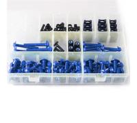 Tornillo Accesorios Kit Completo De Tornillos Carenado para Motocicleta para Honda CB125F CB 125F CB125 F 2016 Carrocería Clips Pernos Cubierta Tuercas(BLU)