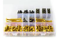 Tornillo Accesorios Kit Completo De Tornillos Carenado para Motocicleta para Honda CB125F CB 125F CB125 F 2016 Carrocería Clips Pernos Cubierta Tuercas(Jaune)