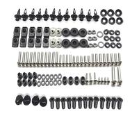 Tornillo Accesorios Kit Completo De Tornillos Carenado para Motocicleta para Kawasaki para Ninja ZX6R ZX-6R ZX 636 2005 2006 Carrocería Clips Tuercas Pernos Cubierta(Silver)
