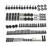 Tornillo Accesorios Kit Completo De Tornillos Carenado para Motocicleta para Kawasaki para Ninja ZX6R ZX-6R ZX 636 2005 2006 Carrocería Clips Tuercas Pernos Cubierta(Nero)