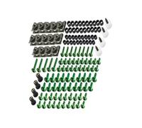 Tornillo Accesorios Kit Completo De Tornillos Carenado para Motocicleta para Suzuki, para Honda para Kawasaki, Carrocería, Clips, Pernos Cubierta Tuercas(Vert)