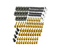 Tornillo Accesorios Kit Completo De Tornillos Carenado para Motocicleta para Suzuki, para Honda para Kawasaki, Carrocería, Clips, Pernos Cubierta Tuercas(Jaune)