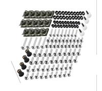Tornillo Accesorios Kit Completo De Tornillos Carenado para Motocicleta para Suzuki, para Honda para Kawasaki, Carrocería, Clips, Pernos Cubierta Tuercas(Silver)