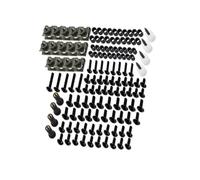 Tornillo Accesorios Kit Completo De Tornillos Carenado para Motocicleta para Suzuki, para Honda para Kawasaki, Carrocería, Clips, Pernos Cubierta Tuercas(Nero)