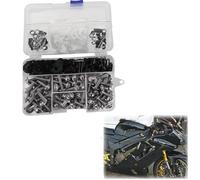 Tornillo Accesorios Kit Completo De Tornillos, Tuercas Y Clips para Carenado Motocicleta para SYM CRUISYM 150 180, Joyride 125 200 Jet 14 X, JOYMAX Z 125/250/300, MAXSYM 400i 600i(Grey)