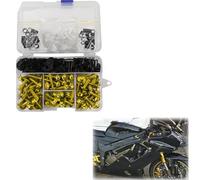 Tornillo Accesorios Kit Completo De Tornillos, Tuercas Y Clips para Carenado Motocicleta para SYM CRUISYM 150 180, Joyride 125 200 Jet 14 X, JOYMAX Z 125/250/300, MAXSYM 400i 600i(Jaune)