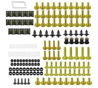 Tornillo Accesorios Kit Completo De Tornillos Y Pernos Carenado para Motocicleta para Suzuki DR DR-Z125 DR-Z125L DR-Z250 DRZ125 DRZ125L DRZ250 RMZ250 Clips Tuercas Cubierta(Jaune)