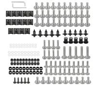 Tornillo Accesorios Kit Completo De Tornillos Y Pernos Carenado para Motocicleta para Suzuki DR DR-Z125 DR-Z125L DR-Z250 DRZ125 DRZ125L DRZ250 RMZ250 Clips Tuercas Cubierta(Silver)