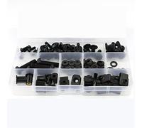 Tornillo Accesorios Kit De Pernos Carenado Motocicleta Clips Tornillos Cubierta Lateral Acero para Aprilia RS250 RS 250 1995-2003 2002 2001 2000 1999 1998 1997 1996(Nero)