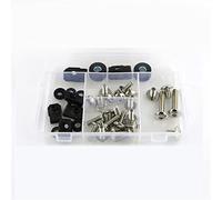Tornillo Accesorios Kit De Tornillos Carenado para Motocicleta, Cubierta Lateral Tuercas para Kawasaki Z650 Z 650 2017 2018 2019(Silver)