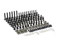Tornillo Accesorios Motocicleta CNC Aluminio Un Conjunto Carenado Cuerpo Trabajo Pernos Tornillos para Kawasaki Z650 Z750 Z800 Z900 Z1000 ZX10R ZX14R Z300(Nero)