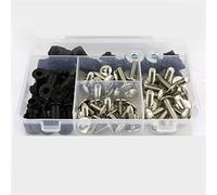 Tornillo Accesorios para Yamaha FJR1300 FJR 1300 2013-2019 2014 2015 2016 2017 2018 Kit De Tornillos Carenado Pernos Cubierta Clips Motocicleta Tuercas Acero(Silver)