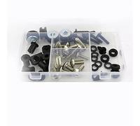 Tornillo Accesorios para Yamaha FZ6 FZ 6 para Fazer 2004-2009 2005 2006 2007 2008 Kit De Tornillos Carenado Carrocería Clips Acero Tuercas Pernos Cubierta(Silver)