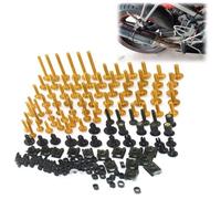 Tornillo Accesorios Tornillos Pernos Carenado Motocicleta Kit Tuercas Carrocería Accesorios para BMW S1000R S1000XR S1000RR HP4 R1200GS R1200RT R1200R R1250GS ADV(Jaune)
