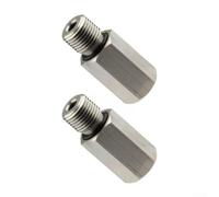 Tornillo adaptador de palanca de freno hidráulico M8 a M8 para sistemas de freno de disco de bicicleta eléctrica hecho de acero al carbono con anillo de sellado y kit completo (2 tornillos adaptadores