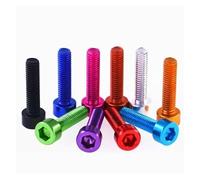 Tornillo allen de aluminio din912 M6 * 8/10/12/15/20/25/30/40mm, tornillos de cabeza hexagonal de aluminio colorido, 1-10 Uds.(Orange,5PCS_M6X30MM)