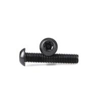 Tornillo antirrobo Torx M3-M6 Pernos de cabeza redonda de acero inoxidable 304 negros 10 piezas, 10 piezas, M3X20